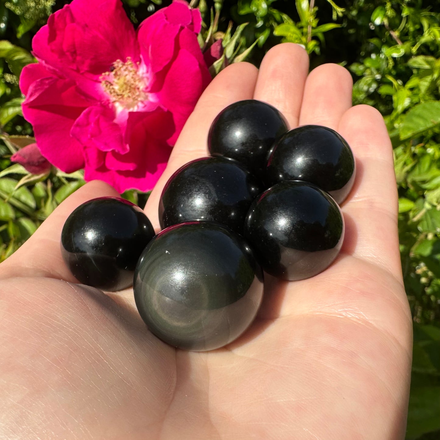 Rainbow Obsidian Sphere