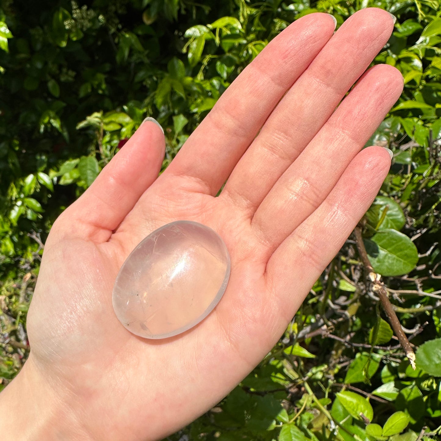 Clear Quartz Palm Stone
